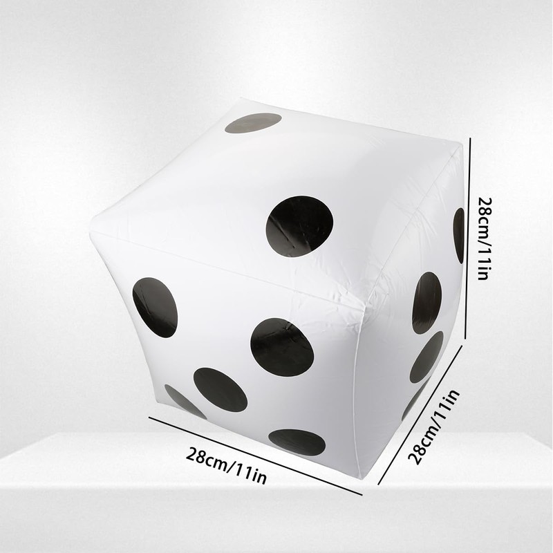 Giant Inflatable Dice, GLADFRESIT 32cm Inflatable Dice Toys for Games