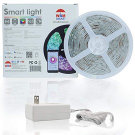 WBM Smart LED Strip Light 16.4ft for Home, Kitchen, Bedroom & Indoor Compatible with Alexa, 15m