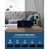 Projection Alarm Clock, Digital Clock with USB Phone Charging,180°Projector Clock,5-Level