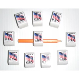 NIFTY CLIPS PENCIL HOLDERS 10 WHITE ADHESIVE CLIPS carpenter plumber craftsman locker USA