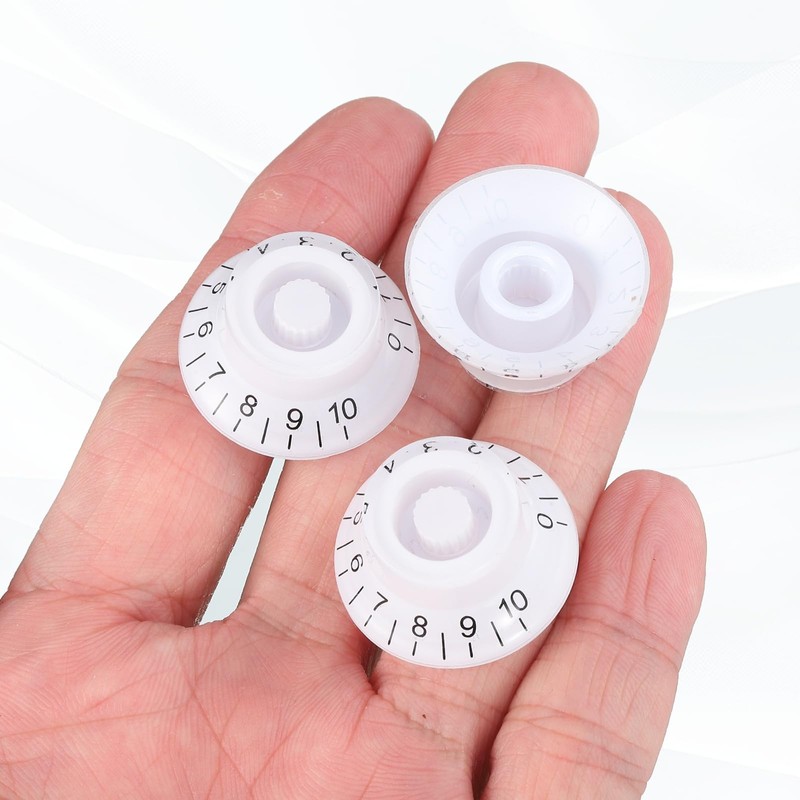 sourcing map 4PCS Guitar Top Hat Bell Knobs, Volume Tone