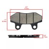 Caltric Front And Rear Brake Pads for Hyonsung GT250Ir GT250P