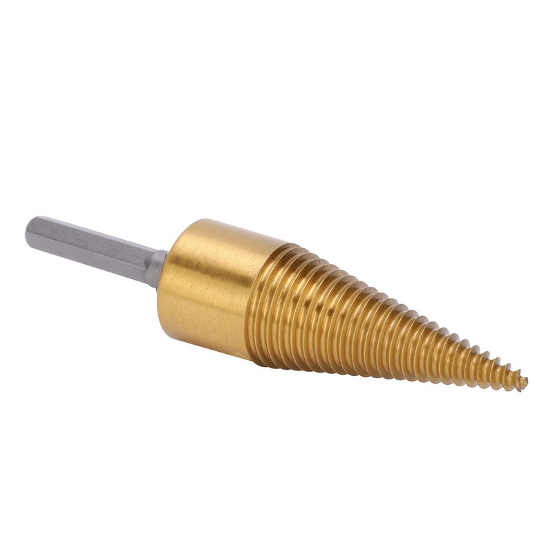 Twist Firewood Splitter Wood Cone Punch Drill Bit Hex Shank