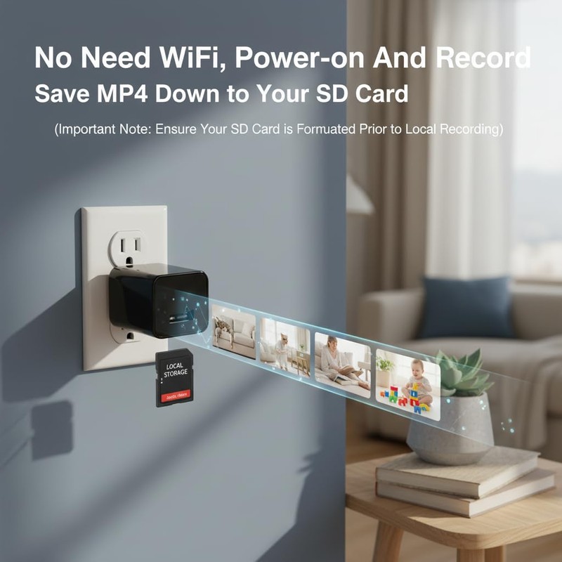 InCliick 4K Camera Plug USB Charger Cam Pictures Taking Cam