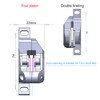 Hapihom Hydraulic Disc Brake Set, 4-Piston Bicycle Hydraulic Disc Brake,