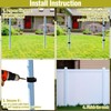 Threlaco 10 Pack Ultra Durable Vinyl Fence Post Donut Heavy-Duty