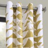 HPD Half Price Drapes PRTW-D35-120-GR Grommet Printed Cotton Twill Curtain
