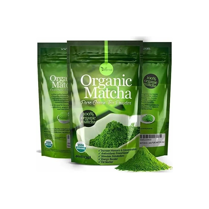 Orgánica Té Verde Matcha Polvo Certificado Usda - 100% Puro