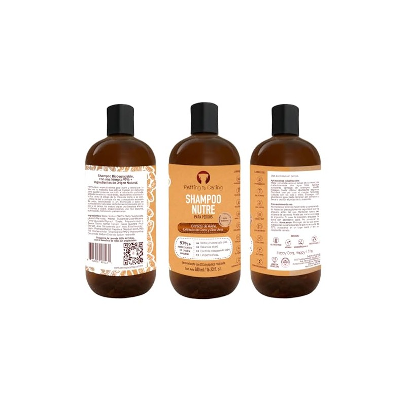 ssd trading llc Petting is Caring Shampoo Natural para Perro