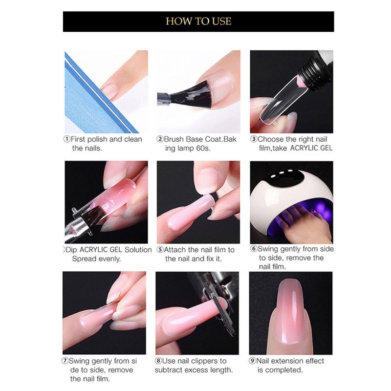 Nail Art Curing Lamp Base Top Coat Prevent Stick Water