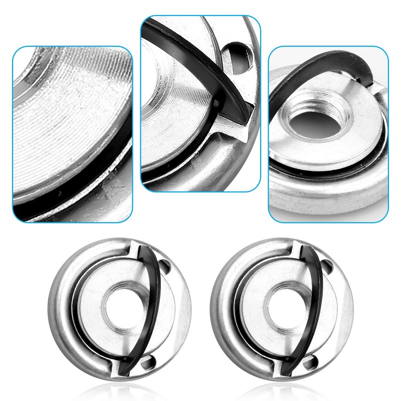 Bojueshaw 2pcs M14 Thread Self Locking Plate,Stainless Steel M14 Quick