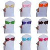 DDCBNS 6 PCS Spandex Chair Sash Bow Tied,Elastic Sashes Chair