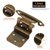 Ravinte 30 Packs 15 Pairs 3/8" Inset Antique Brass Cabinet