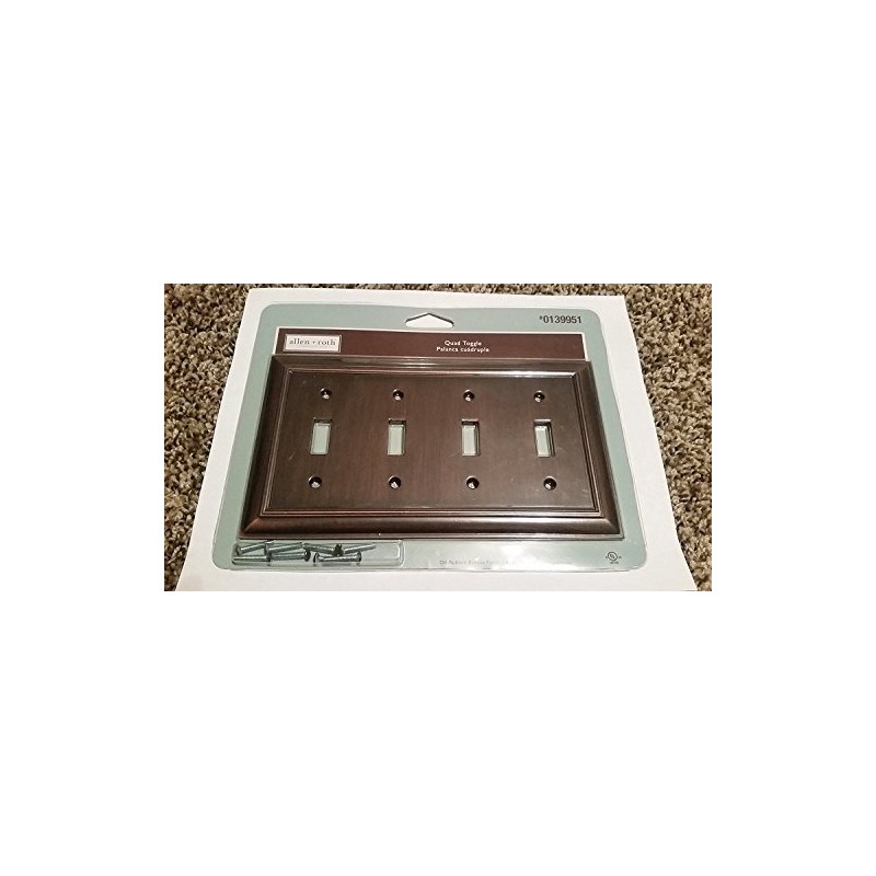 allen + roth Quad Toggle- Oil-rubbed Bronze Finish