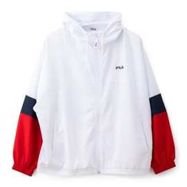 Fila Women's Cross Jacket, Stretch Cloth Jacket, Sportswear, M, Women's, White