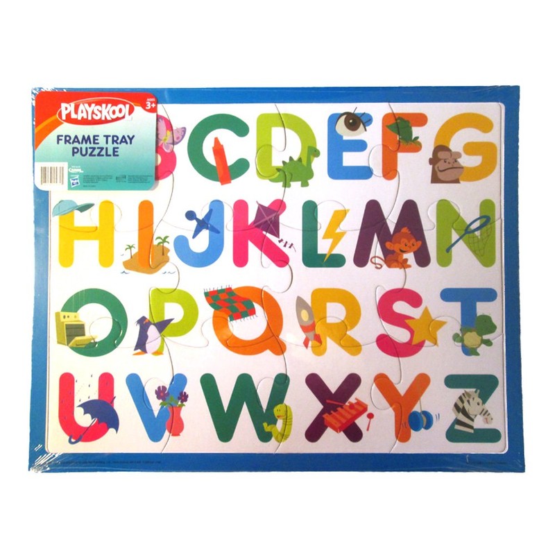 PLAYSKOOL 14" x 11" 12 Piece Letter Puzzle with Frame