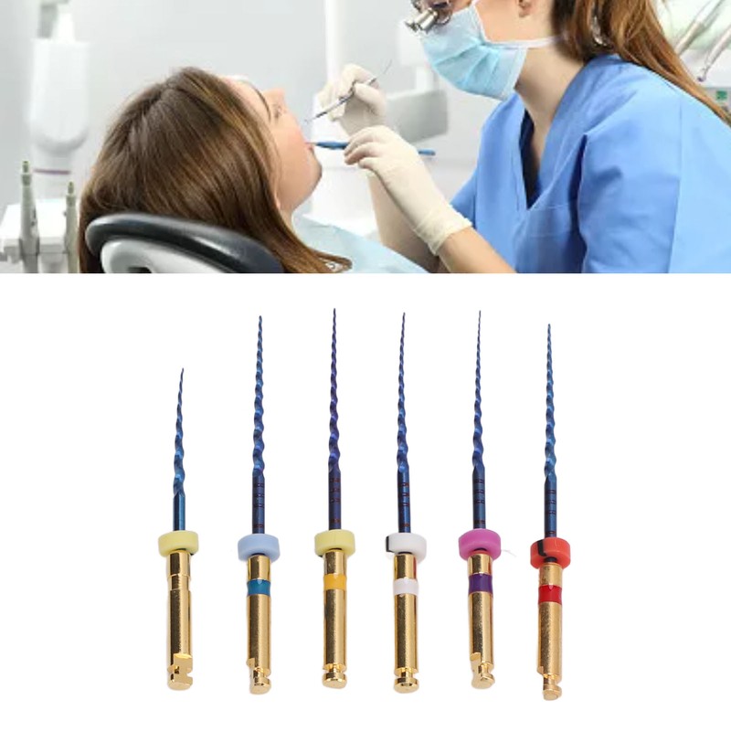 6pcs SX F3 Dental Endo Canal Files Large Taper Thermal