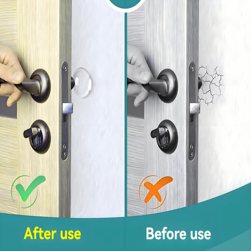 Wall Protectors from Door Knobs-Efbock Silicone Door Stoppers Wall Protector-Premium
