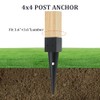 1 Pcs 4x4 Fence Post Anchor Ground Spike 16"(Inner Size