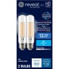 GE Reveal HD+ LED Light Bulbs, 60 Watt, T10 Decorative