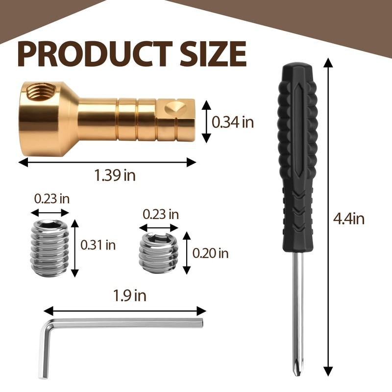 RP75137 Shower Valve Extension Kit Includes Brass Extension Stems, Screws,