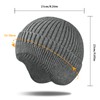Cozlly Women's Knitted Beanie Hat, Men's Winter Hat with Ear