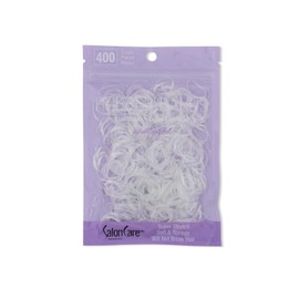 Salon Care Clear Rubber Bands (200 Count)