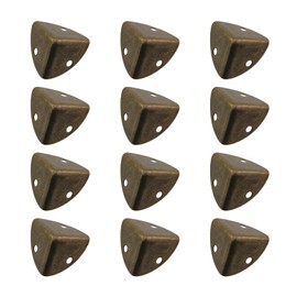 Guifeng 12PCS 25mm Metal Box Corner Protector Rack Decorative Corner Cover Gift Box Carton Corner Bag Hardware Tool with Mounting Screws Suitable for Jewellery Box Wooden Box Cabinet Drawers