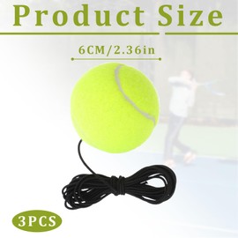 3 Stück Twistball Ersatzball,Ball Mit Schnur,Tennisball Mit Schnur,Tennisball An Schnur, Elastischer Twistball Ersatzball,Für Tennistrainer, Tennisbälle Mit Schnur Für Erwachsene, Anfänger, Training
