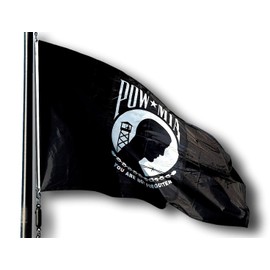 US Flag Factory 2x3 FT POW-MIA Flag (Single Faced) Outdoor SolarMax Nylon - Made in America