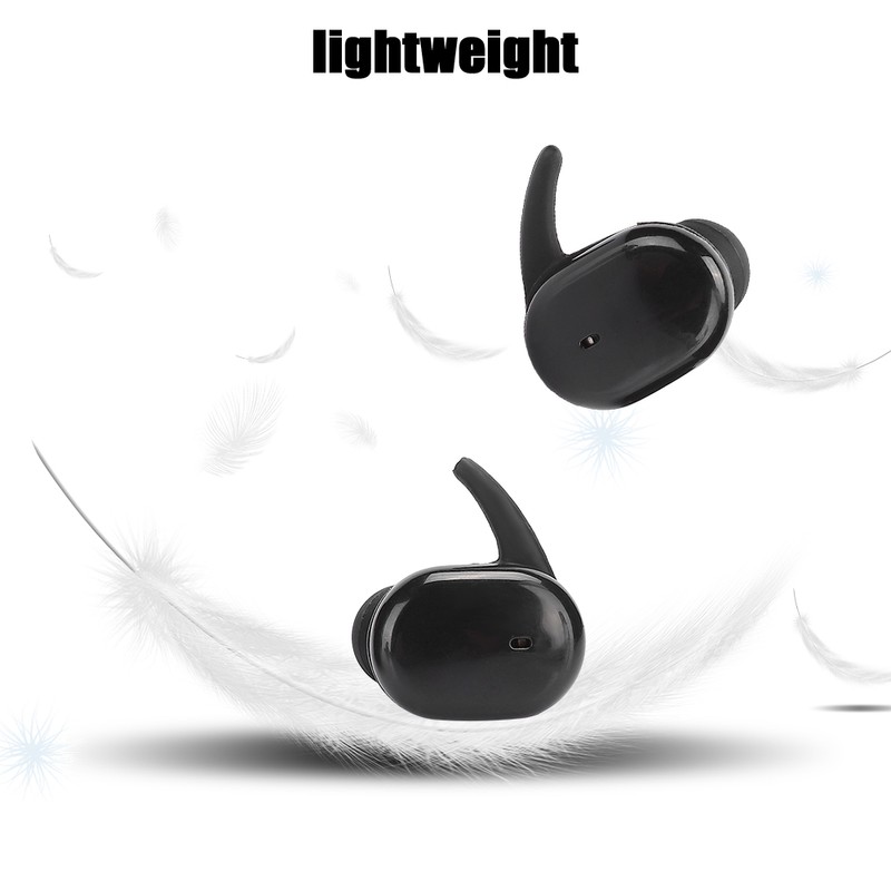 TWS Mini Waterproof Bluetooth Headset Wireless Touch Control Sports Earphone