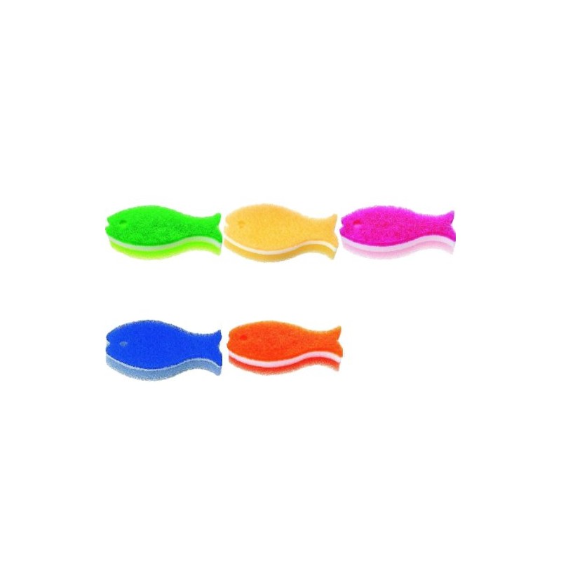 Marna (marna) Fish Sponge (5-Color Set) P167