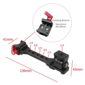 CS PRIORITY Gimbal Support Extension Quick Release Knob Lock Adapter Handle Grip Handlebar for DJ Roni RS2 RSC2 Stabiliser