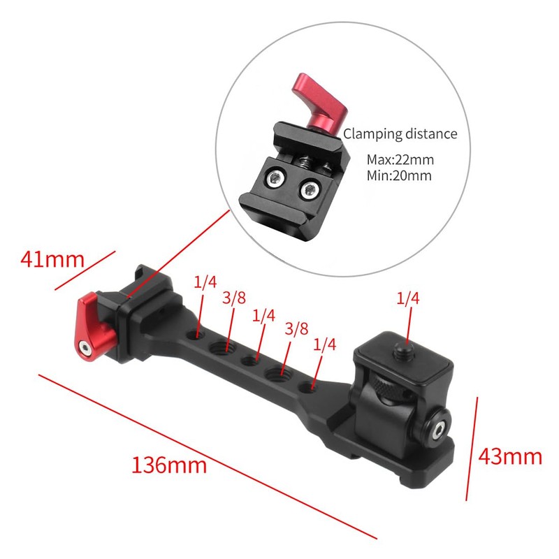 CS PRIORITY Gimbal Support Extension Quick Release Knob Lock Adapter