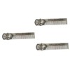 TOVINANNA 3pcs Stainless Steel Fine Tooth Hair Comb for Men