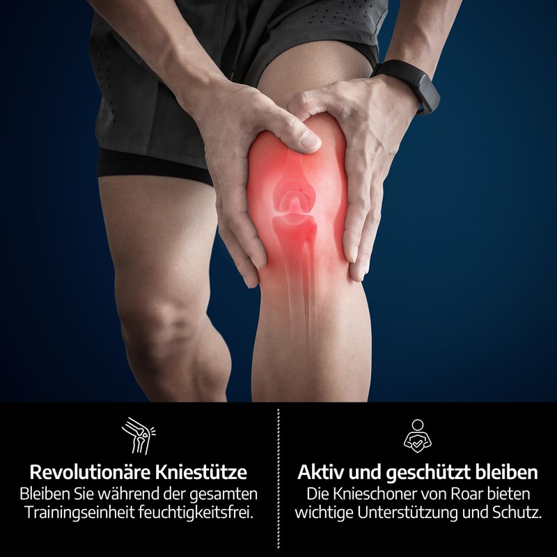 Roar 2 x Patella Knee Support (Black)