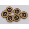 Simple Brass Antique Bronze 4 Hole Basic Buttons Metal Buttons