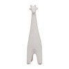 Sagebrook Home Clay Giraffe: 12" Loopy Pattern in Ivory, Charming