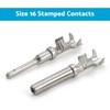 MAX COOL 100PCS Deutsch Solid Terminal No.16 Stamped Contact Pins