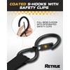 RETRUE Retractable Ratchet Straps (4-Pack) - 1 Inch x 10