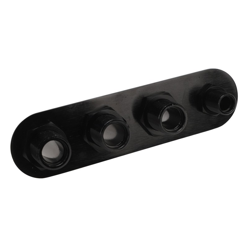 AC Bulkhead Billet Aluminium Alloy Universal 4 Ports Air Conditioning