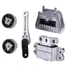 S SONLEE 1J0199262DA 5PCS Engine Motor & Transmission Mount Kit Compatible with 2006-2014 VW Beetle Golf Jetta Passat Rabbit Replacement # 1K0-199-262BC