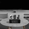 Jomeis Wooden Remote Control Holder | Table Caddy Living Room