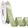 Ribbli Dusty Sage Satin Ribbon Double Faced Satin 1 inch