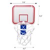 Silfrae Basketball Trash Can Mini Basketball Hoop Office Basketball Trash