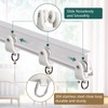 TOKPLNU Curtain Track Rollers, Flexible Bendable Curtain Track Glider 40