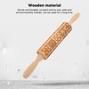 3pcs Wooden Embossed Rolling Pin Engraved Embossing Dough Roller for