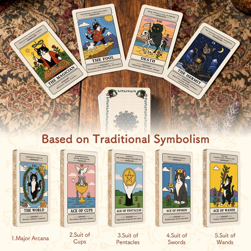 BWTY Best wishes to you Cat Tarot Cards for Beginners