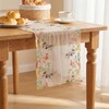 Windkream Embroidered Lace Table Runner Spring Summer Floral Tulle Trim