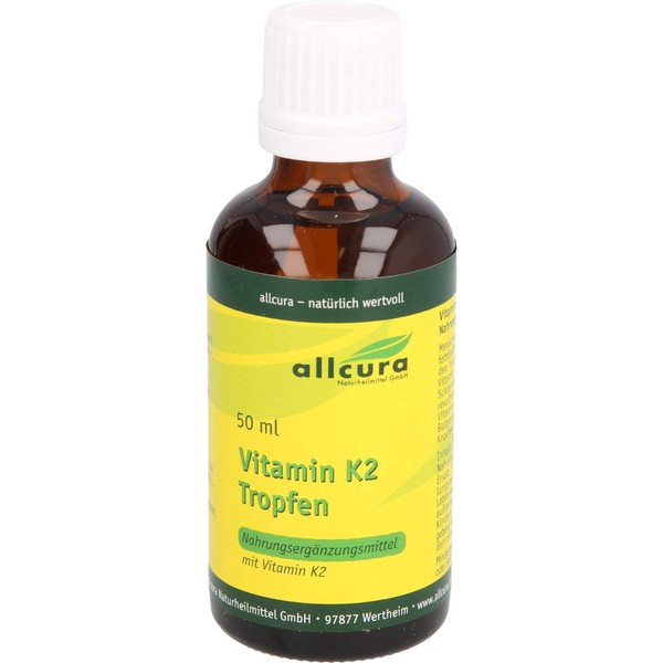 allcura Vitamin K2 Tropfen, 50 ml Lösung